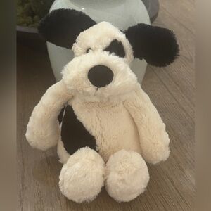 RETIRED...JellyCat Puffles Puppy Plush Stuffed Animal Brown Cream Dog Toy 13"